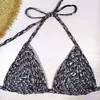 Vollständige Buchstaben bedruckte Bikini-Sets, sexy Damen-Badeanzüge, Bademode, Batik-Bikinis, Heimtextilien, Designer-Badeanzüge, weicher Sling-Badeanzug