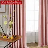 Moderna Rosa Blackout Gardiner för vardagsrum Sovrum Värmeisolerad Tjock Fönster Gardinbehandling Fast färg Drapes 90% 211203