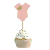 Cake Topper f￶r barnfestdekoration baby shower dekorationer pojke tjej cupcake toppers kl￤der diy tillbeh￶r 122949