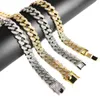 Hip Hop Domineering 12,5 mm Full Set Diamond Large Gold Chain Cuban Necklace Special Direct