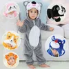 Pijamas infantis crianças bebê animal sleepwear meninas cosplay pijama meninos jumpsuit onesie panda pijama 211130