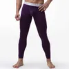 Solid Color Men's Long Johns Pants Thermal Underwear Low Rise Modal Men Underpants M -xxl SH1909273228