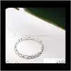 Band Schmuck Schmuck S925 Sterling Silber Falten Geometrie Dünne Offene Ringe Für Frauen Mode Von Drop Lieferung 2021 Wbfwv