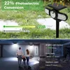 Lampade a prato inglese Lampade solari all'aperto tre illuminazione a testa lampada a terra PIR sensor sensore del movimento paesaggio giardino