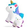 새로운! 새로운!!! Squishy Kawaii Unicorn Horse Cake 사슴 동물 팬더 짜기 천천히 떠오르는 스트레스 구호 압착 장난감 어린이를위한 장난감