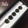 Bolaijewelry, quarzo fumé di colore marrone naturale rotondo 10,0 mm, gemma sciolta 5 pezzi / 15,7 ct per gioielli fai da te H1015