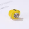 Adatto ai braccialetti Pandora 20pcs Smalto giallo Piccola stella Volto sorridente Charms in argento Perlina Ciondola Perline per gioielli fai da te Collana europea in argento sterling all'ingrosso