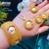 Brincos Colar Missvikki Dubai Luxo na moda Big Bangle Ring Conjuntos de jóias para mulheres casamento de alta qualidade estilo nobre