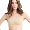 Frauen Atmungsaktive Sport-Bh Büste Former Weste Absorbieren Schweiß Stoßfest Gepolsterte Bhs Top Athletisch Gym Fitness Yoga Shirts Tops