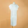 Mujer de verano vestido de playa blanco manga corta ahueca de punto sexy 210513