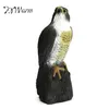 KiWarm est Lifelike Fake Falcon Hawk Hunting Decoy Deterrent Scarer Repeller Garden Lawn Decoration Ornaments 211105