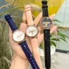 Модные бренды для женщин для женщин -леди -девушек из хрустального цветочного стиля кожаные ремешки Quartz Watch Watch L413397497
