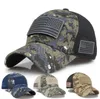 5 Styl Tactical Kamuflaż Kapelusz Baseball Mężczyźni Lato Mesh Wojskowe Wojskowe Czapki Konstruowane Kapelusze Trucker Cap Kapelusze z flagą USA DD100