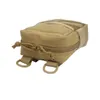 屋外バッグ1個のPCの戦術的なウエストバッグの耐久の狩猟アクセサリージッパーパック