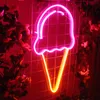 Other Lighting Bulbs & Tubes Ice Cream Modern Neon Sign Lights Custom Anime Flex Led Mural Wall Hanging Home Shop Decor Personalized Gift Or