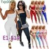 Damen Jumpsuits Designer Slim Sexy Solid Color Onesies Overalls Kleidung V-Ausschnitt Reißverschluss Strampler Figurbetonte Shorts Kurzarm Capris 65 Styles