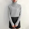 Cashmere Knitted Sweater Women 2022 Autumn Winter Korean Turtleneck Long Sleeve Pullover Female Jumper Green Knitwear