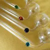 5.8 inch Glass Oil Burner Pipe Bent Transparent Nail Tube Burning Tobacco Dry Herb For Water Bong Dab Rigs
