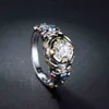 Anneaux Zelda Sheikah Slate Hylian Shield Breath of the Wild Sterling 925 Silver Engagement Ring1744865