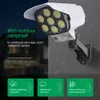 3 modalità 77 LED luce solare sensore di movimento telecamera fittizia di sicurezza telecomando lampione solare lampada da parete impermeabile per esterni