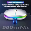 Drahtlose Maus Bluetooth RGB Wiederaufladbare Maus Drahtlose Computer Stille Mause LED Hintergrundbeleuchtung Ergonomische Gaming Maus Für Laptop PC