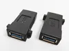 Datoranslutningar, Dual USB3.0 Kvinnlig förlängning Exteder Coupler Adapter med panelmonteringshål / 2pcs