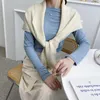 Fliegen Schwarz Gestrickter Schal Mit Gefälschtem Kragen Für Frauen Nackenschutz Hemd Abnehmbare Falsche Schals Damen Casual Wraps Schals