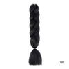 LSynthetic Ombre Braiding Hair 100g/Pack 24 Inches Jumbo Braid Box Braids Hair for Blue Pre Stretched Afro Hair