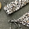 Swimwear's Swimwear Women Sexy Leopard Bikini Push-Up Pad Pad Swimsuit Swimsuit Beach abbiglia