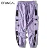 EFUNGAL Color Block Mens Sweatpants Unisex Track Pants Hip Hop Spring Fall Streetwear Midweight Loose Harem Joggers FD133 210715