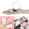 Portable Fold LED Makeup Mini Circular Cosmetic Compact Travel Mirror Uppladdningsbar USB-laddningsverktyg DearBeauty