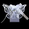 10 pezzi Butterfuly Laser Cut Bomboniere da sposa Bomboniere Regali Scatole di caramelle con nastro Battesimo Baby Shower Decorazioni per feste di nozze 211216