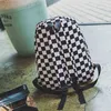 Trend Backpack Fashion Women Canvas Checkerboard Wear Daypack Laptop Bag Large Capacity Outdoor Travel Student Book Schoolbag 202211