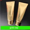 300pcs 100m 100g Gold bronzing anodized Aluminum Plastic Hose Soft Tube Empty Cosmetic bottle For Cream Lotion Facial Cleansergood qualty