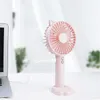 USB Portable Mini Electric Fans Handhållen Laddningsfläkt Skrivbord Silent Large Wind Hanging Neck Inbyggd 1200mAh Batteri 3 Gear DHL