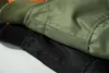 American Alphas Version Spring and Autumn Green MA-1 Flight Suit Stud Windproof ومعطف مقاوم للماء