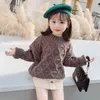 Filles pull bébé manteau Outwear 2021 Plus velours épaissir chaud hiver automne tricot Scoop veste à manches longues enfants tissu Y1010