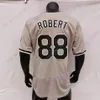 Luis Robert Trikot Schwarz Golden Player Fans Grau Nadelstreifen Weißer Pullover Damen Erwachsene Größe S-3XL Alle genähten Stickereien