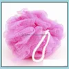 Brushes, Sponges Scrubbers Bathroom Home & Gardenloofah Bath Sponge Milk Aessories Nylon Shower Ball 5G Soft Body Cleaning Mesh Brush 100Pcs
