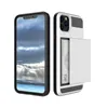 Hybrid Card Slot Houder Cases voor iPhone 13 Pro Max 12mini 11 Samsung Galaxy S21 Plus Note 20 Ultra S20 Hybride Hard Telefoon Covers