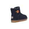 Knopf Kinderschuhe Kinder Schneeschuhe Baumwolle Herbst Winter Jungen- und Mädchenschuhe Winter Warme rutschfeste Stiefel G1210