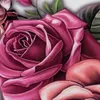 Beleza 1 peça compõem falso tatuagens temporárias adesivos rosa flores braço ombro tatuagem mulheres impermeabildade grande tatuagem no corpo