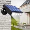 Poderoso sensor de movimento ao ar livre lâmpadas solares à prova d 'água LED luz de parede holofotes para jardim caminho rua