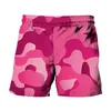 rosa athletische shorts