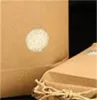 100st Produkt Ris Förpackning Tea Bag Organisation Kraft Pappersväskor Matlagring Stående 431 S2
