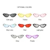 Vintage Black Cat Eye Sunglasses Dames Mode Merk Designer Spiegel Kleine Frame Cateye Zonnebril voor vrouwelijke tinten UV400