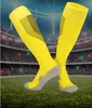 Chaussettes d'extérieur voûte Design à rayures à la mode long tube respirant confortable serviette épaissie sport anti-friction adulte sur le genou Football bas de football Chaussette II