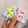 10PCS/5PCS Silicone Bear Cartoon Bead Stroller Baby Teether Silicone Baby Teether Necklace Bpa Free Food Grade Baby Teether 220211