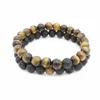 Kimter Couple Fashion Bracelet Natural Stone Bangle 8mm Elastic Rope Beaded Bracelets for Women Men Jewelry Free DHL Q92FZ