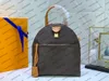 M44826 M44944 Designer Women Men Backpack Bag Canvas Print Real Cowhide-Leather Lock Key Purse Handtas Handtas Schoudertas Tote